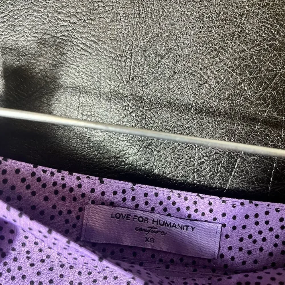 Love For Humanity Couture Purple‎ Dot Skort Size XS